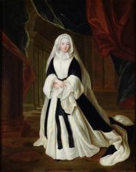 Portrait of Louis-Francoise de Bourbon (1673-1743) Mademoiselle de Nantes in Mourning Clothes, after 1710 (oil on canvas) | Obraz na stenu