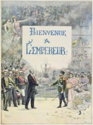 Welcome to the Emperor and Empress of Russia, illustration from the illustrated supplement of Le Petit Journal, 4th October, 1896 (colour litho) | Obraz na stenu