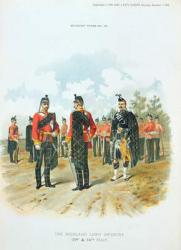 The Highland Light Infantry, from the supplement to the Art and Navy Gazette, 7th December, 1895 (colour litho) | Obraz na stenu