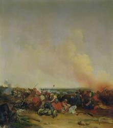 Battle of Sidi-Ferruch, 14th June 1830 (oil on panel) | Obraz na stenu