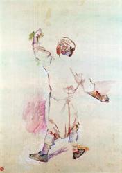 The Back of a Man in a Long Shirt, 1888 (oil on wood) | Obraz na stenu