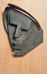 Mask of outline of Little Montserrat (bronze) | Obraz na stenu