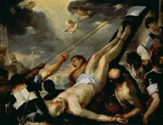 The Crucifixion of Saint Peter, c.1660 (oil on canvas) | Obraz na stenu