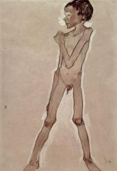 Nude Boy Standing (drawing) | Obraz na stenu