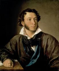 Portrait of Alexander Pushkin (1799-1837) (oil on canvas) | Obraz na stenu