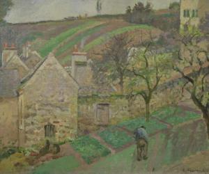 Hillside of the Hermitage, Pontoise, 1873 (oil on canvas) | Obraz na stenu
