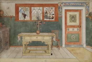 The Dining Room, from 'A Home' series, c.1895 (w/c on paper) | Obraz na stenu