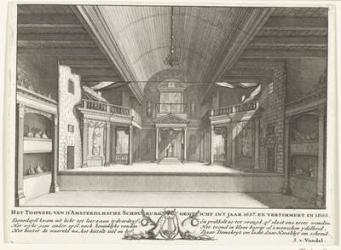 The Theatre of Jacob van Campen, 1658 (engraving) | Obraz na stenu