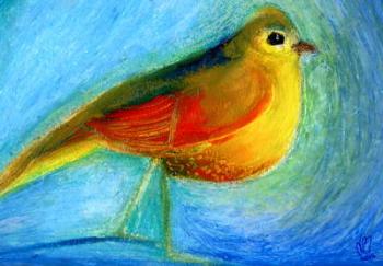 The Wishing Bird, 2012, (oil pastel on paper) | Obraz na stenu
