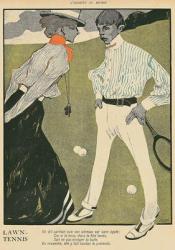 Lawn Tennis, from 'L'Assiette au Beurre', 1st February 1902 (coloured engraving) | Obraz na stenu