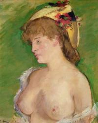 The Blonde with Bare Breasts, 1878 (oil on canvas) | Obraz na stenu