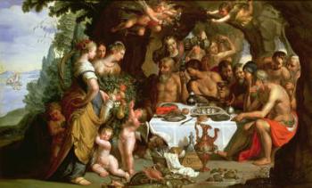 The Feast of Achelous, 1625-29 (oil on copper) | Obraz na stenu