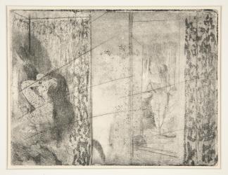 Loges d’Actrices (Actresses’ Dressing Rooms), c.1875 (etching and aquatint) | Obraz na stenu