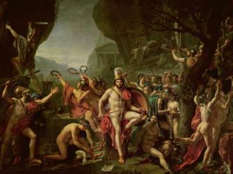 Leonidas at Thermopylae, 480 BC, 1814 (oil on canvas) | Obraz na stenu