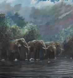 Welcome Waters, 1990, (oil on canvas) | Obraz na stenu