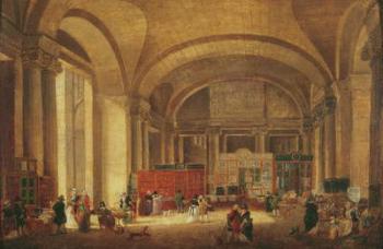 Print sellers at the entrance to Louvre, 1791 (oil on canvas) | Obraz na stenu