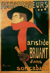 Ambassadeurs: Aristide Bruant, 1892 (litho) | Obraz na stenu