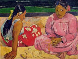 Women of Tahiti, On the Beach, 1891 (oil on canvas) | Obraz na stenu