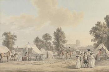 An encampment in St. James's Park (w/c on paper) | Obraz na stenu