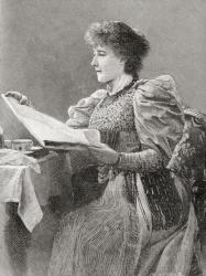 Gertrude Kingston, 1862 – 1937, From The Strand Magazine published 1897. | Obraz na stenu