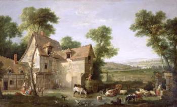 The Farm, 1750 (oil on canvas) | Obraz na stenu