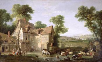 The Farm, 1750 (oil on canvas) | Obraz na stenu