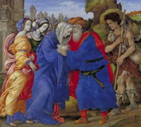 The Meeting of Joachim and Anne outside the Golden Gate of Jerusalem, 1497 (tempera on panel) | Obraz na stenu