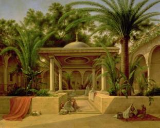 The Khabanija Fountain, Cairo, 1845 (oil on canvas) | Obraz na stenu