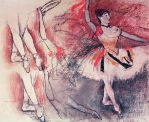 Dancer with Tambourine, or Spanish Dancer, c.1882 (charcoal & pastel on paper) | Obraz na stenu