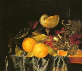 Still life (oil on panel) | Obraz na stenu