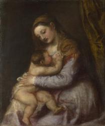 The Virgin and Child, c.1570-76 (oil on canvas) | Obraz na stenu