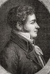 Marc David Alba Lasource, from 'Histoire de la Revolution Francaise' by Louis Blanc (1811-82) (engraving) | Obraz na stenu