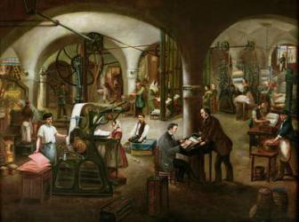 Factory in the Rue d'Aubagne, 1861 (oil on canvas) | Obraz na stenu