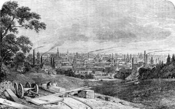 Manchester, 1840 (engraving) | Obraz na stenu