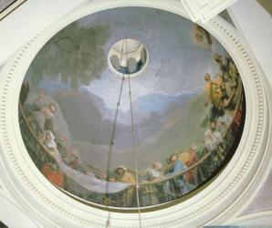 Overview of the cupola showing St Anthony, 1798 (fresco) | Obraz na stenu