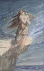 The Death of Sappho (w/c on paper) | Obraz na stenu