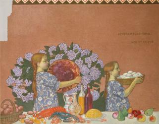 Grace, left hand panel from the decoration of the artist's home at Perros-Guirac, 1908 (oil on canvas) | Obraz na stenu