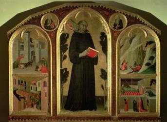 The Blessed Agostino Novello Altarpiece, with four of his miracles, c.1328 (oil on panel) | Obraz na stenu