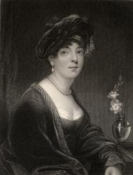 Elizabeth Leveson Gower, engraved by S. Freeman, from 'The National Portrait Gallery, Volume II', published c.1820 (litho) | Obraz na stenu