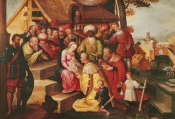 The Adoration of the Magi (oil on canvas) | Obraz na stenu