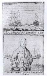 The Taking of the Acapulco Ship, 20th June 1743 (engraving) (b&w photo) | Obraz na stenu