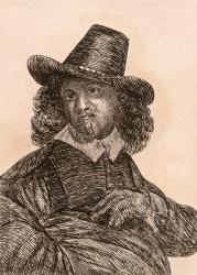 Leonard Bramer, illustration from '75 Portraits Of Celebrated Painters From Authentic Originals', published in London, 1817 (engraving) | Obraz na stenu