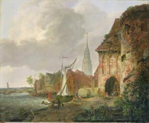 The March Gate in Buxtehude, 1830 (oil on canvas) | Obraz na stenu