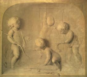 Putti Fashioning Cupid's Arrows | Obraz na stenu