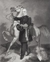 Portrait of General James Samuel Wadsworth (1807-64) (lithograph) | Obraz na stenu