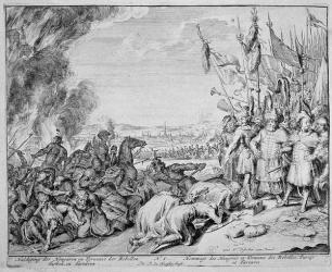 Vienna Print Cycle, Homage of the Hungarians, 1683 (engraving) | Obraz na stenu