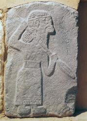 Orthostat depicting a soldier from the Palace of Kapara, King of Guzama, Tell Halaf, Syria (limestone) | Obraz na stenu