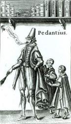Frontispiece of 'Pedantius', comedy by Edward Forsett produced in Cambridge in 1581 (woodcut) | Obraz na stenu