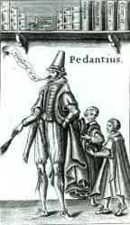 Frontispiece of 'Pedantius', comedy by Edward Forsett produced in Cambridge in 1581 (woodcut) | Obraz na stenu