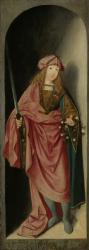 Saint Valerian, left wing of a triptych attributed to Master of the Brunswick Diptych, c.1490- 1500 (oil on panel) | Obraz na stenu